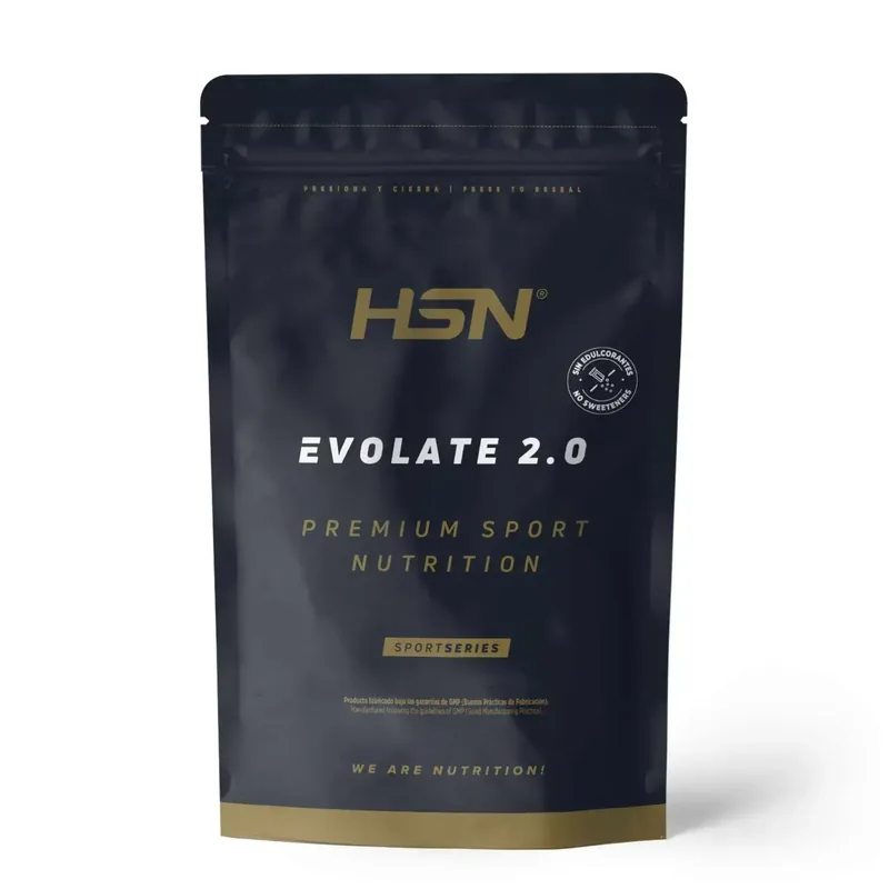 Envase de HSN · Evolate 2.0 Sin Edulcorantes (Whey Isolate CFM), Vainilla · 2 kg