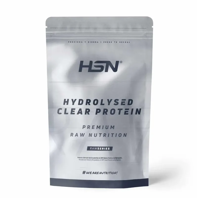 Envase de HSN · Hydrolysed Clear Protein, Sin sabor · 1 kg